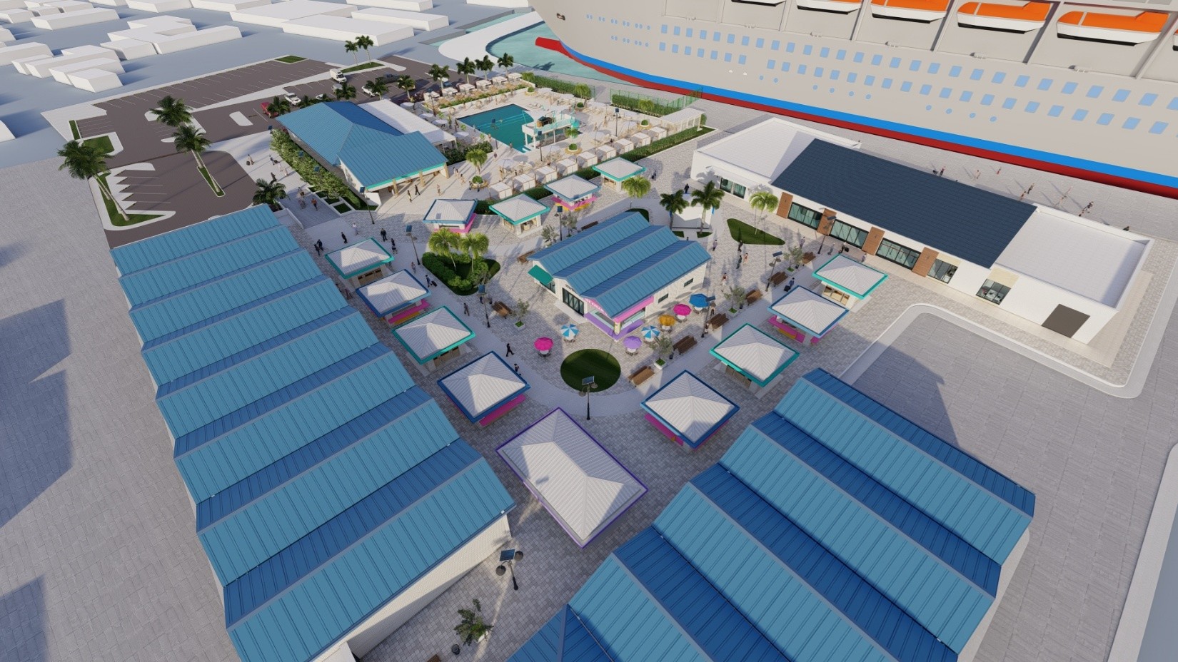 Antigua Cruise Port Rendering Of Upland Development Project